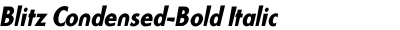 Blitz Condensed-Bold Italic